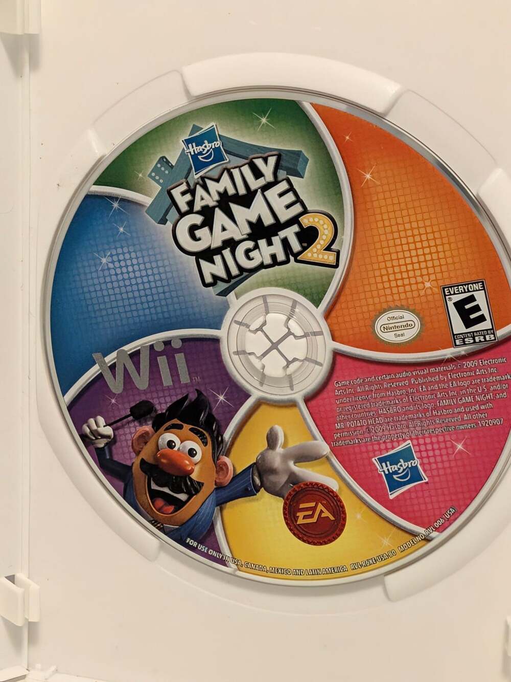 Electronic Arts Hasbro Family Game Night 2 Nintendo Wii Disc